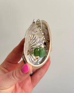 Sea Glass Drop in the Sea Earrings