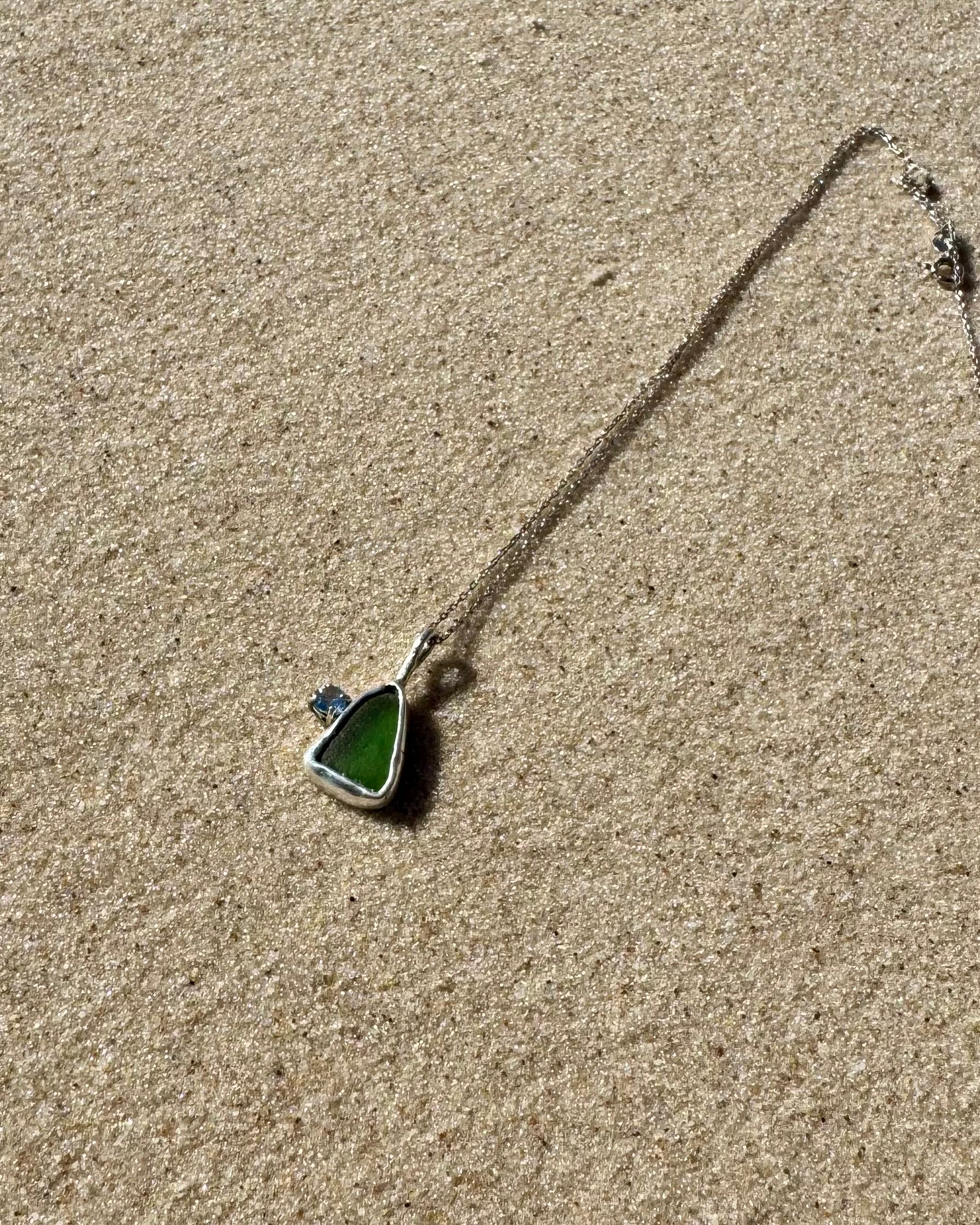 Sea Glass Necklace Elevated
