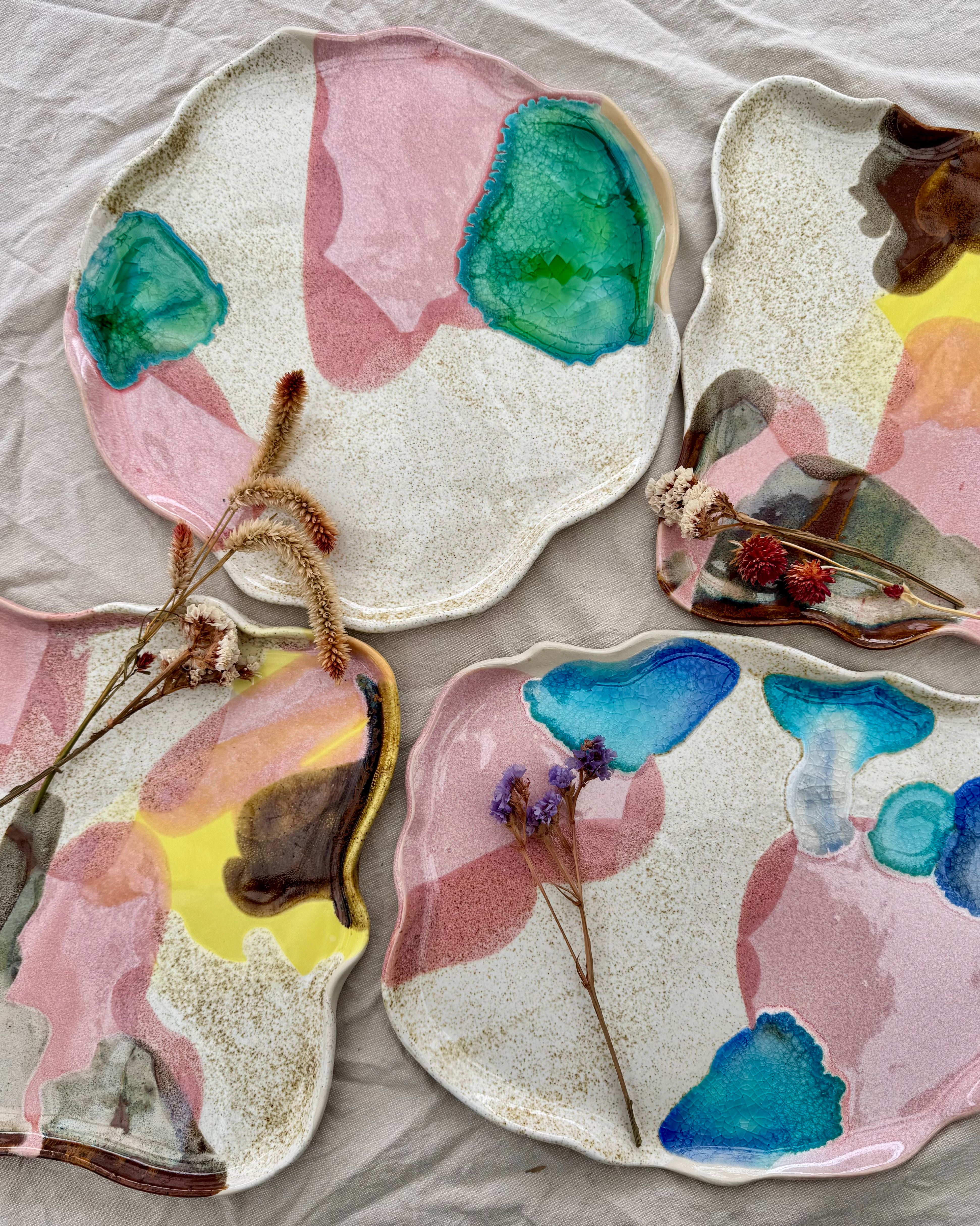 Flowy Platter Wildflower