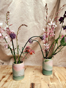 Petite Vase with Spiral Arrangement Holder Flora
