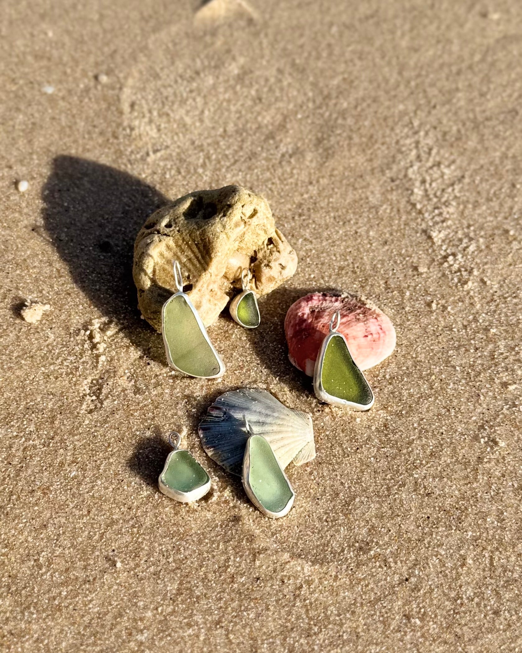 Sea Glass Necklace Tide