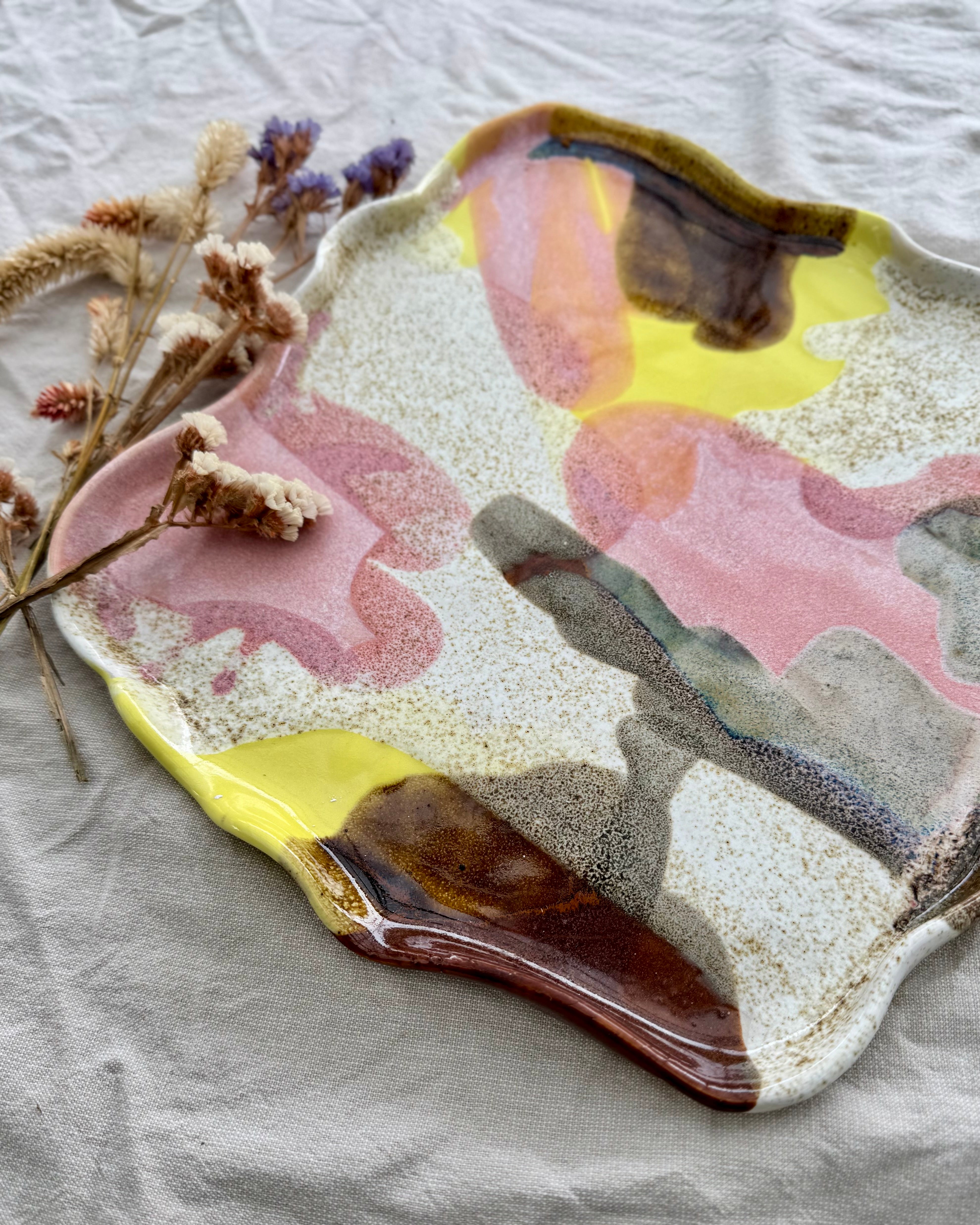 Flowy Platter Wildflower