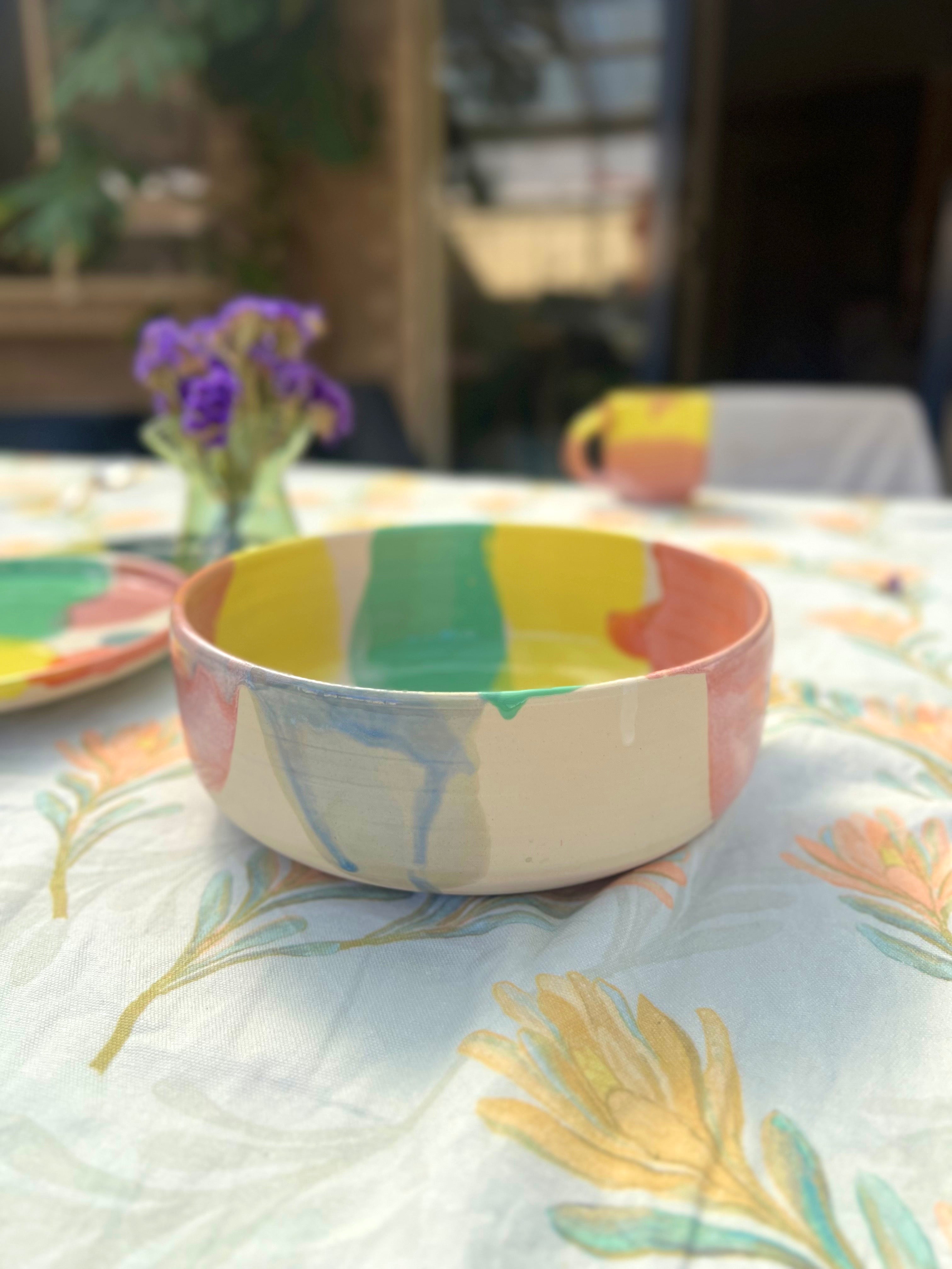 Pastel Plate / Salad Bowl