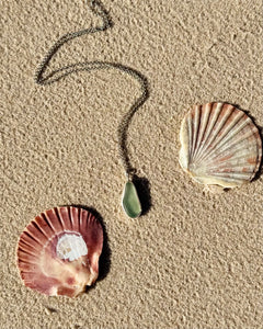 Sea Glass Necklace Winter