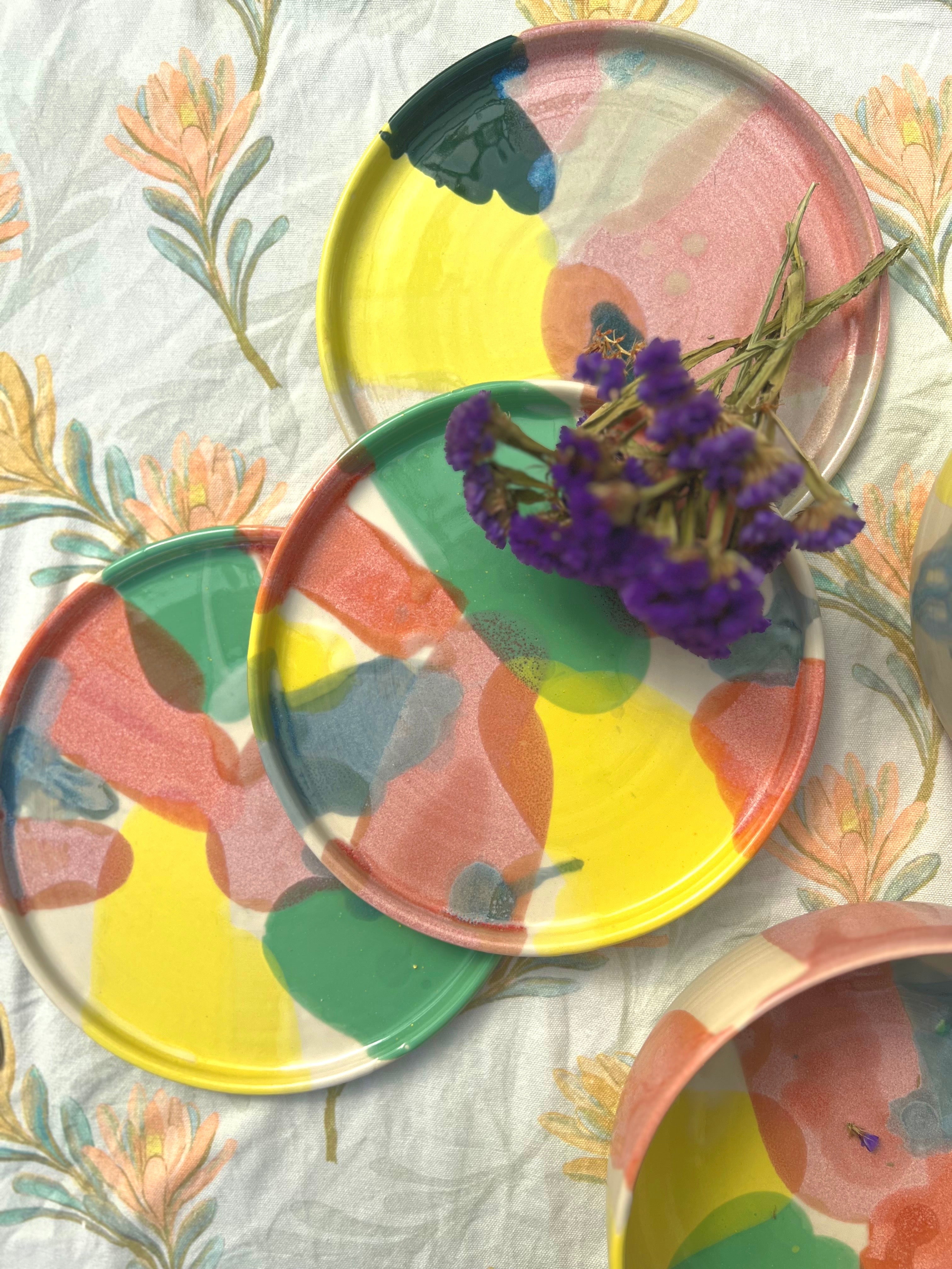 Pastel Plate / Salad Bowl