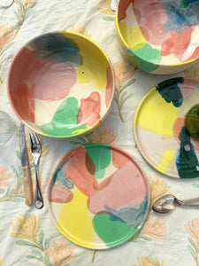 Pastel Plate / Salad Bowl