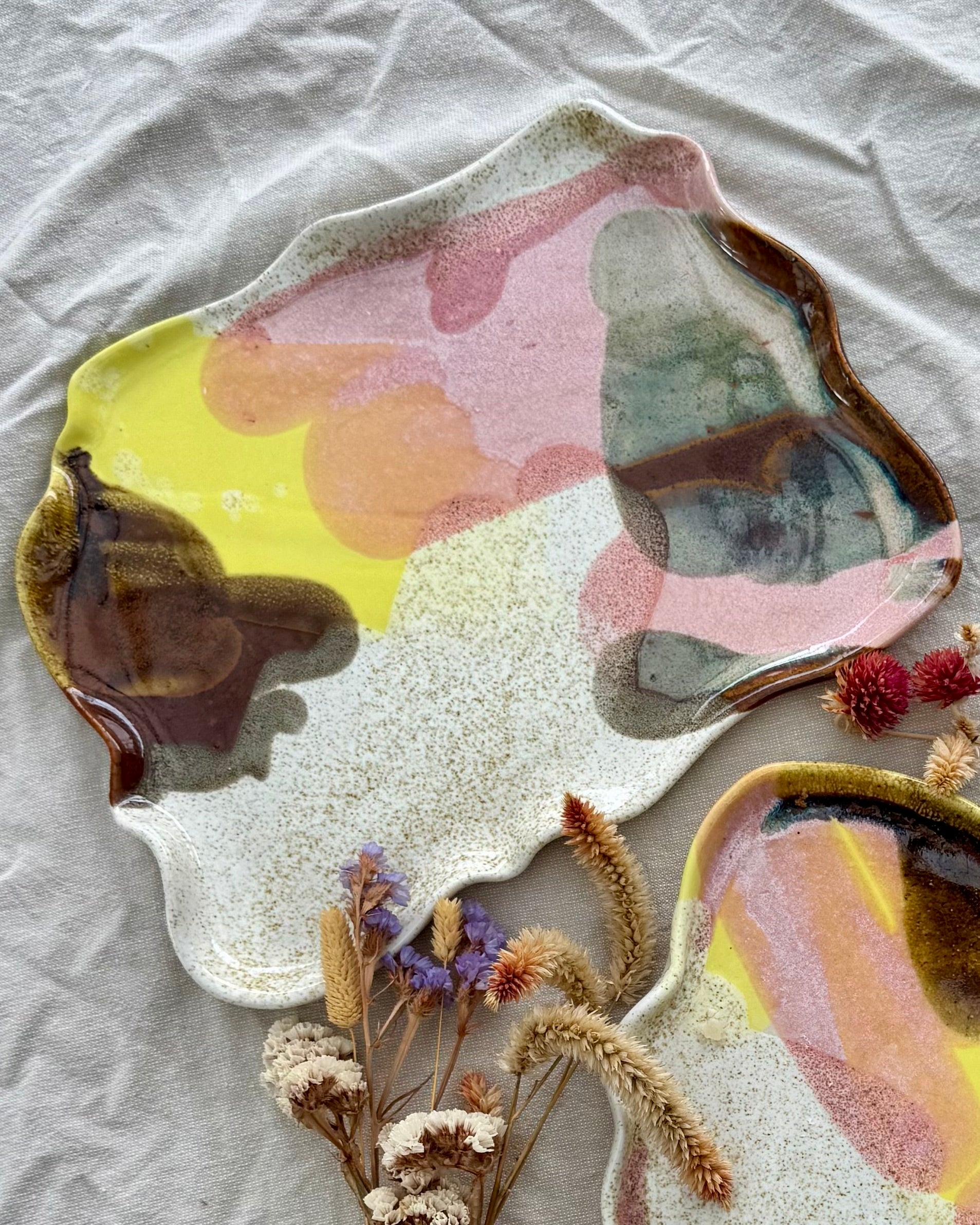 Flowy Platter Wildflower