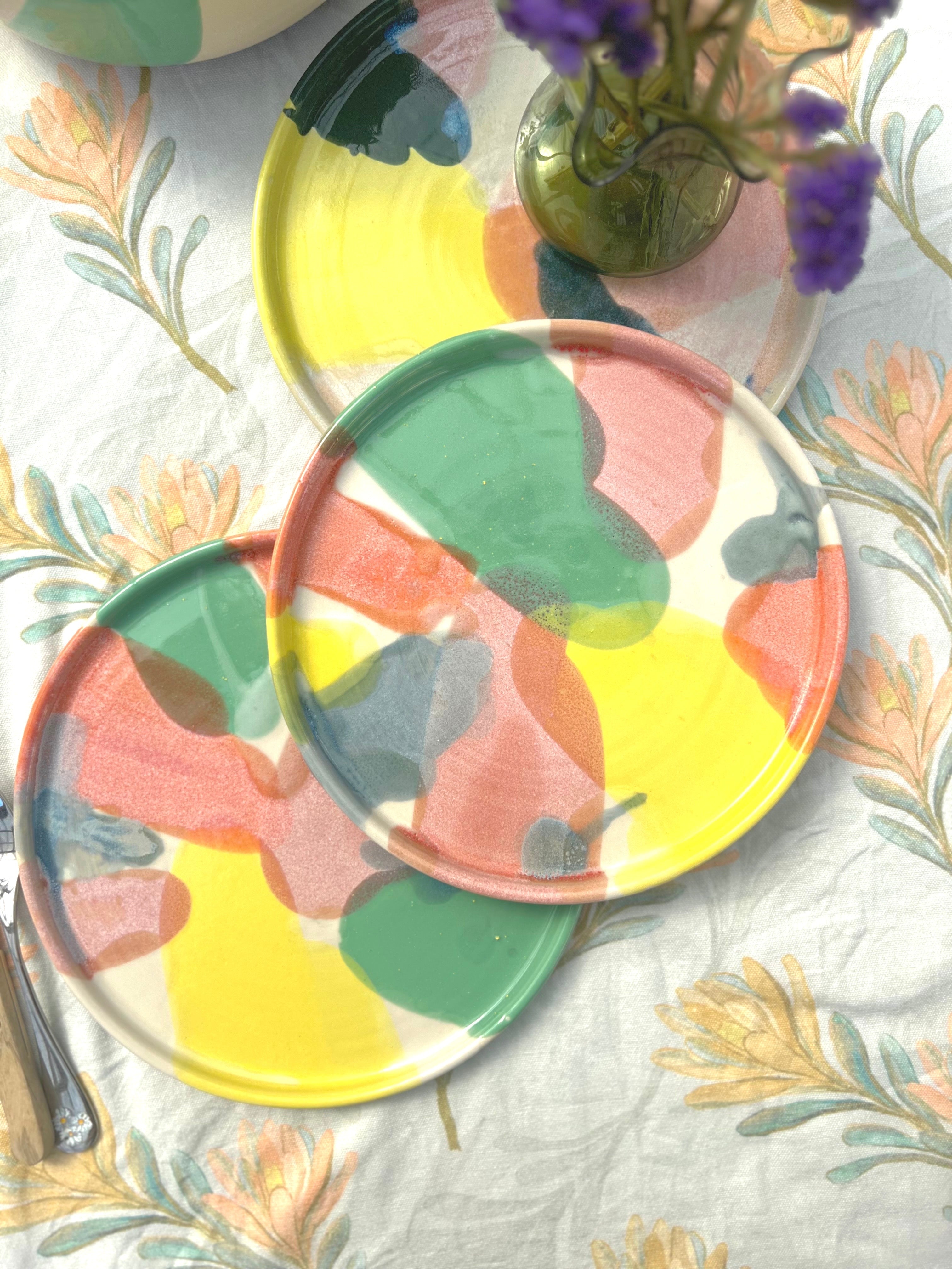 Pastel Plate / Salad Bowl