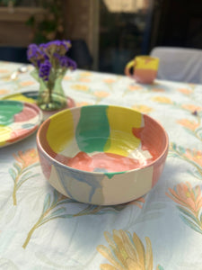 Pastel Plate / Salad Bowl