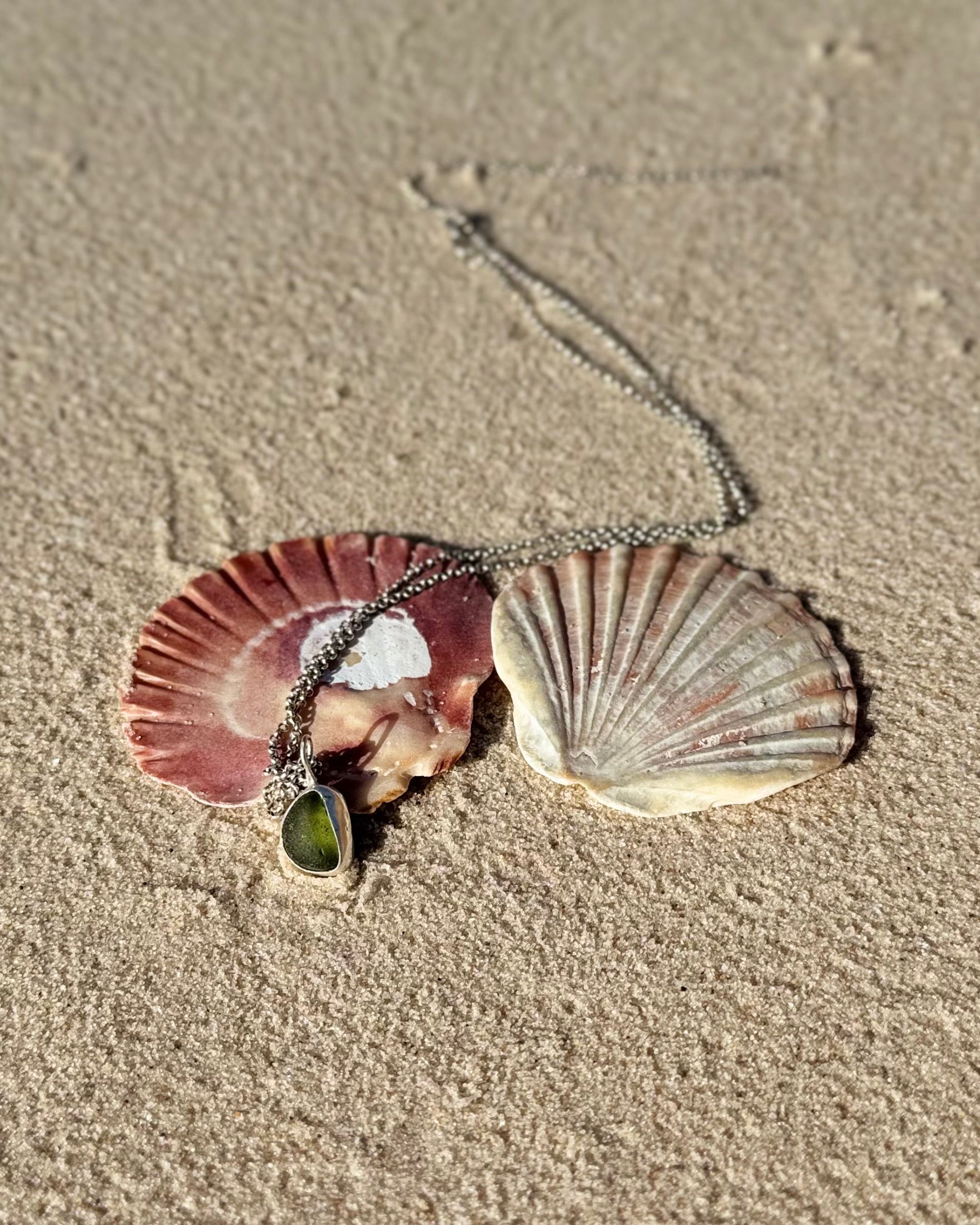 Sea Glass Necklace Tide