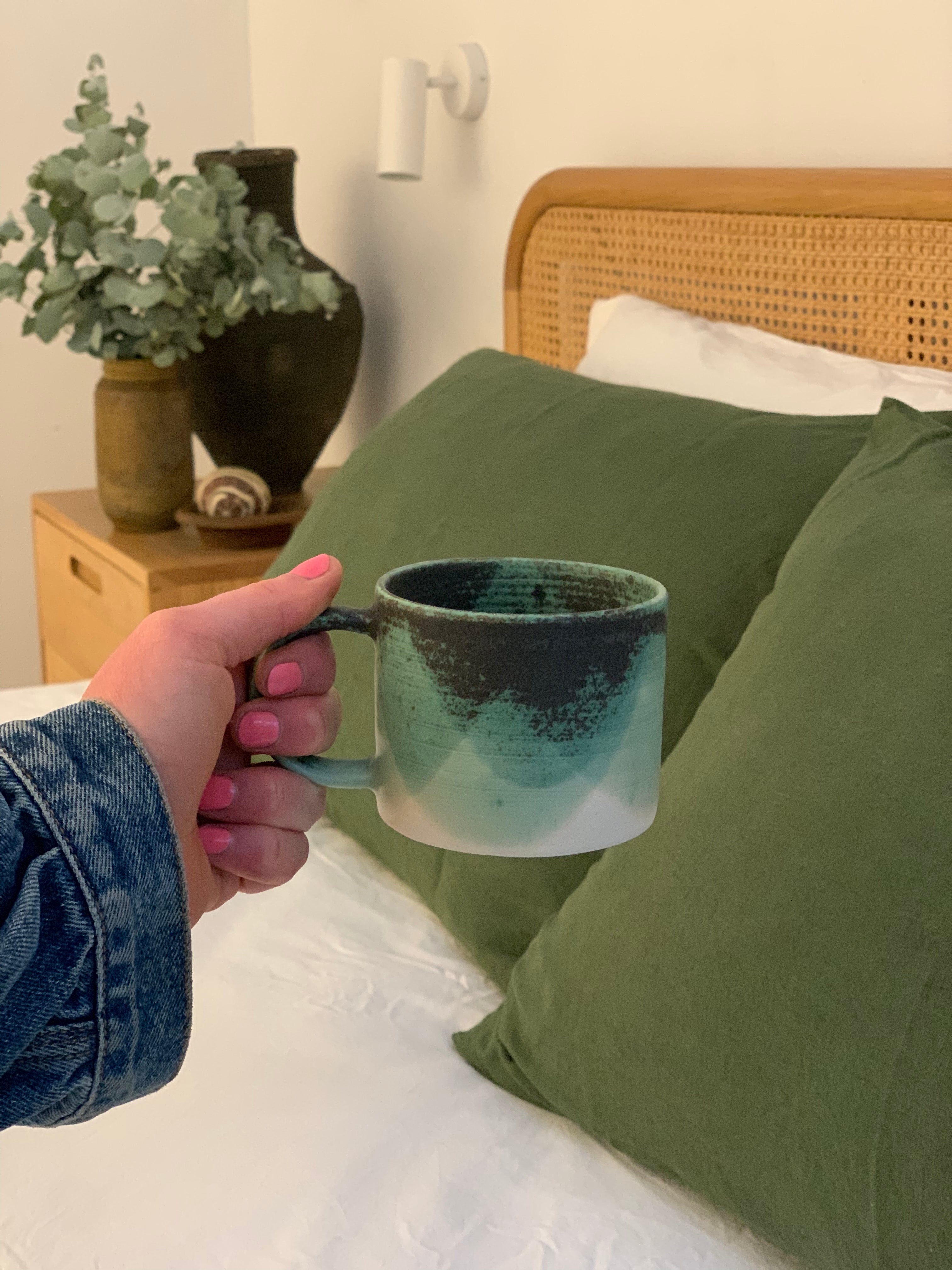 Jo Mug Green Rust