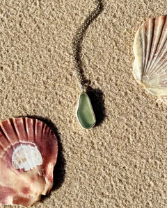 Sea Glass Necklace Winter